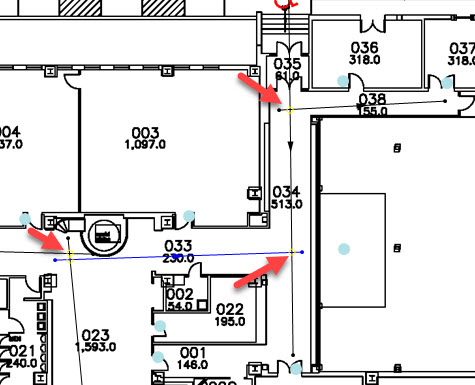 multiple mapped paths that intersect